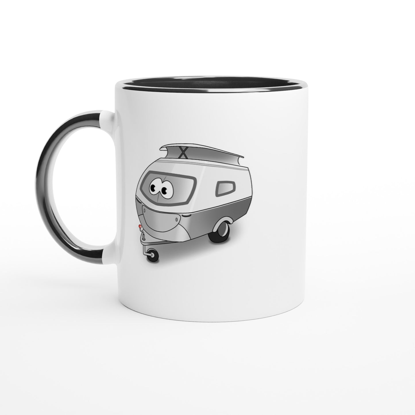 Das Bild zeigt eine Beispielaufnahme von dem Becher mit dem aufgedruckten Cartoon „Trollinchen“.