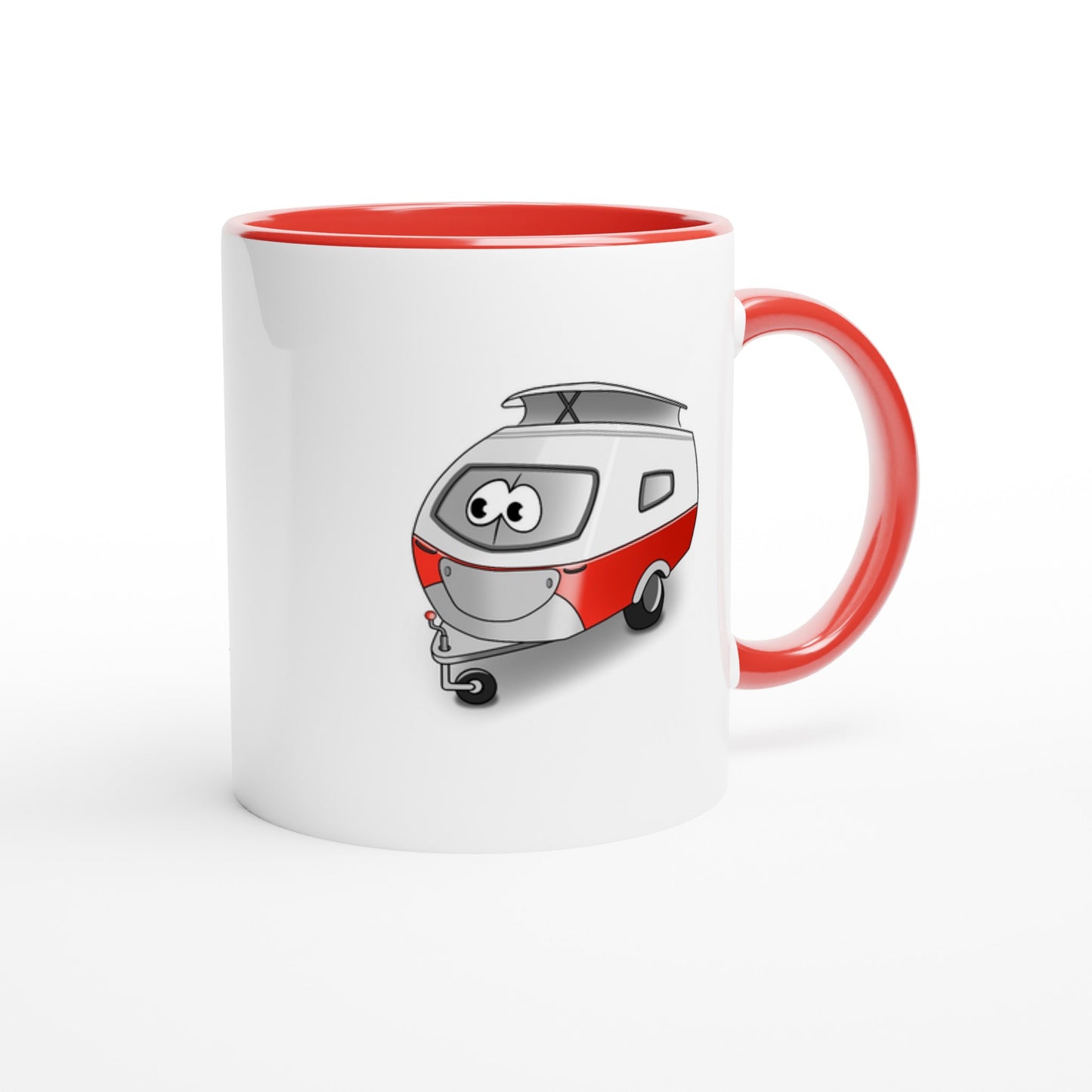 Das Bild zeigt eine Beispielaufnahme von dem Becher mit dem aufgedruckten Cartoon „Trollinchen“.