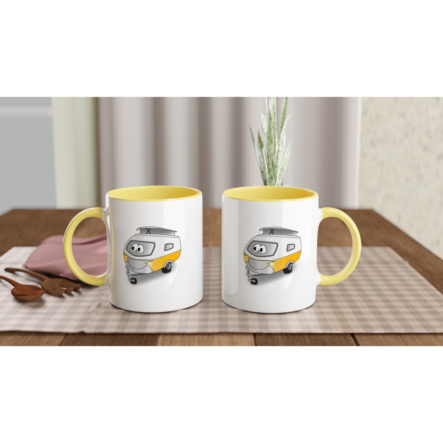Das Bild zeigt eine Beispielaufnahme von dem Becher mit dem aufgedruckten Cartoon „Trollinchen“.