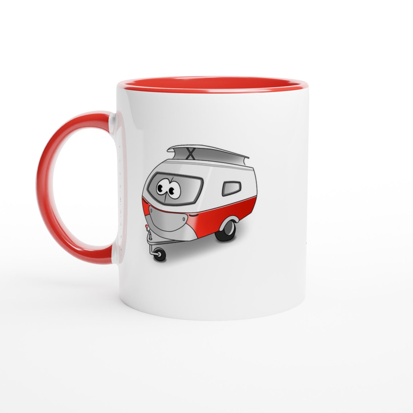 Das Bild zeigt eine Beispielaufnahme von dem Becher mit dem aufgedruckten Cartoon „Trollinchen“.