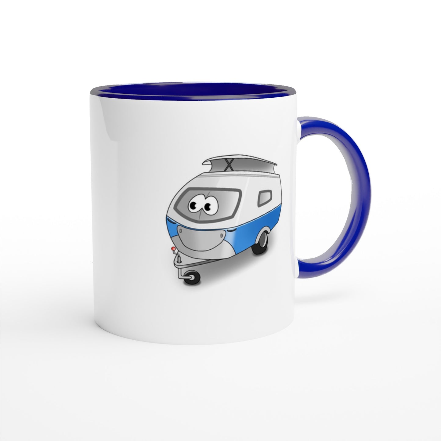 Das Bild zeigt eine Beispielaufnahme von dem Becher mit dem aufgedruckten Cartoon „Trollinchen“.