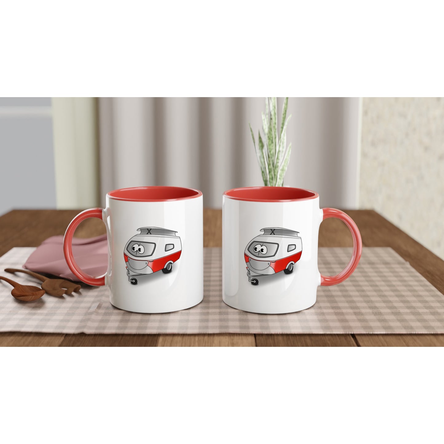 Das Bild zeigt eine Beispielaufnahme von dem Becher mit dem aufgedruckten Cartoon „Trollinchen“.