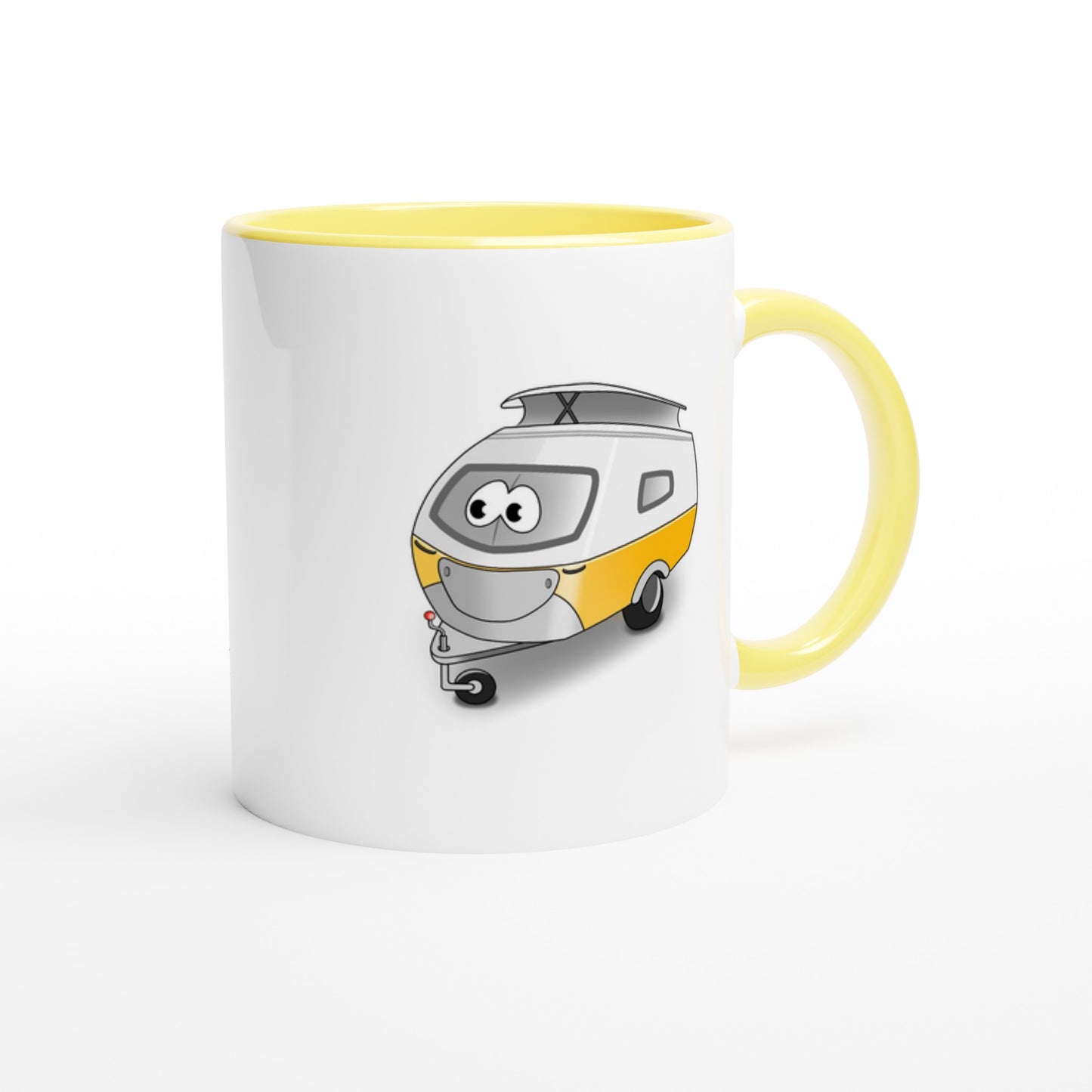 Das Bild zeigt eine Beispielaufnahme von dem Becher mit dem aufgedruckten Cartoon „Trollinchen“.