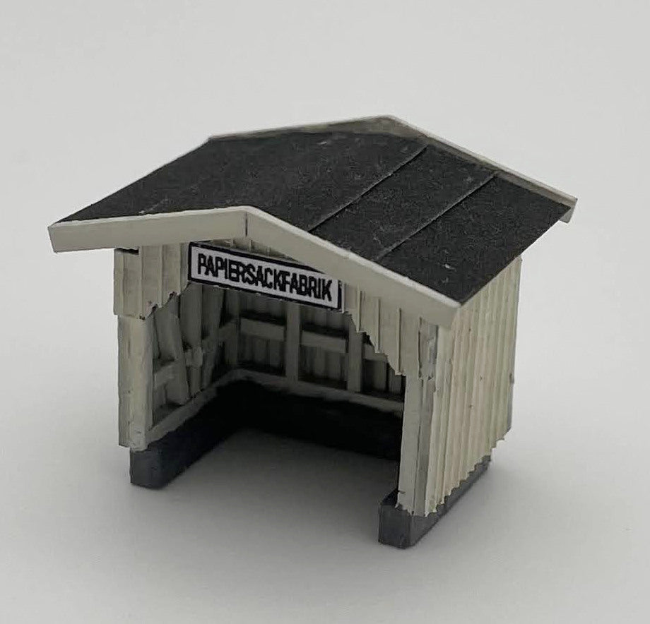Wartehaus "Papiersackfabrik" (Bausatz, N / 1:160)