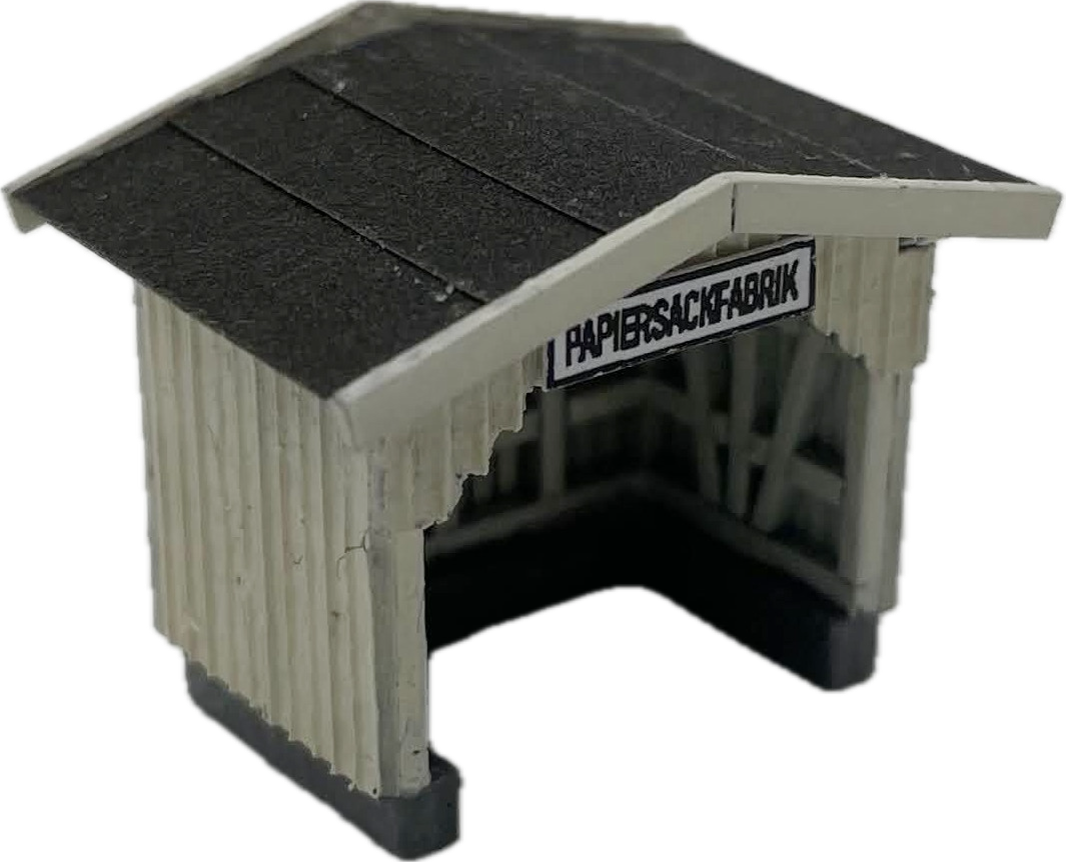 Wartehaus "Papiersackfabrik" (Bausatz, N / 1:160)