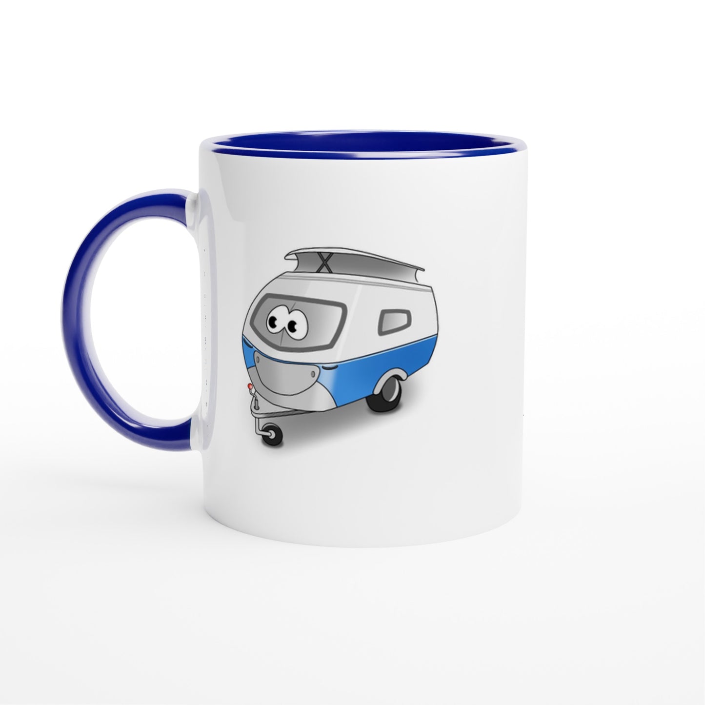 Das Bild zeigt eine Beispielaufnahme von dem Becher mit dem aufgedruckten Cartoon „Trollinchen“.