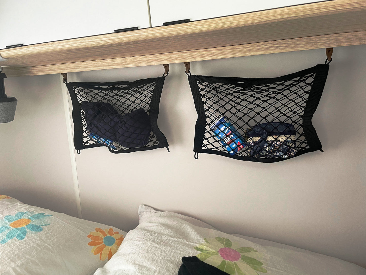 Net shelf for curtain rail for Eriba Troll, Triton and Touring