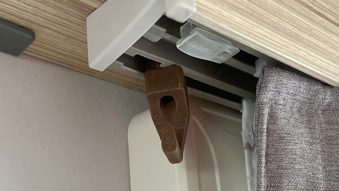 Rail hook for curtain rail for Eriba Troll, Triton and Touring