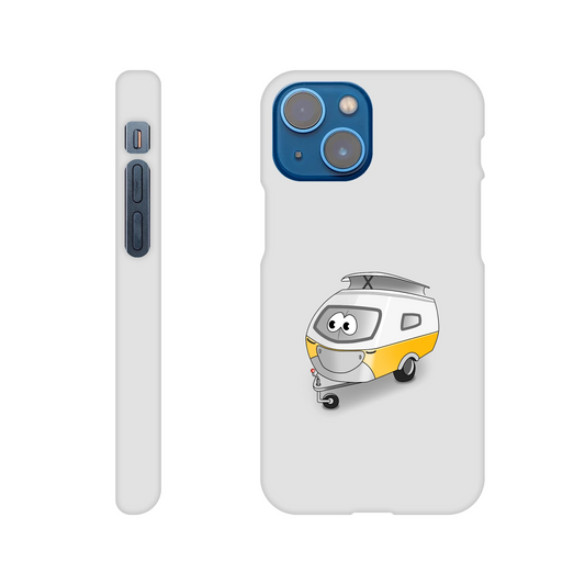 iPhone-Hülle, weiß mit diversen Ausschnitten passend zum ausgewählten Gerät. Aufgedruckt ist auf der Hülle der Cartoon "Trollinchen" von Antje Blumrodt Cartoons.