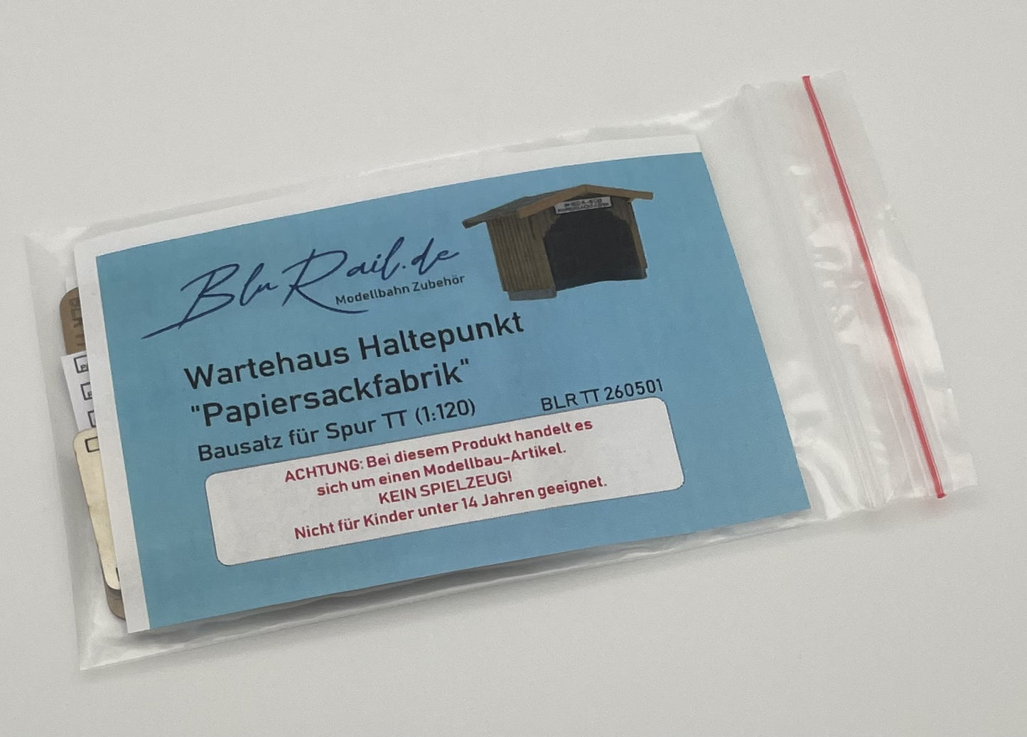 Wartehaus Haltepunkt "Papiersackfabrik" (Bausatz, TT / 1:120)