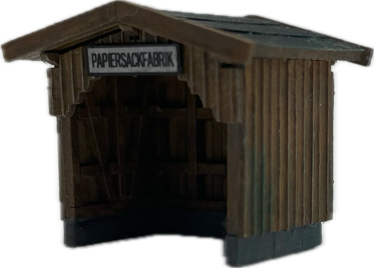 Wartehaus "Papiersackfabrik" (Bausatz, N / 1:160)
